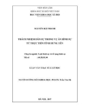 Luận văn Thạc sĩ Luật học: Trách nhiệm dân sự trong vụ án hình sự từ thực tiễn tỉnh Hưng Yên