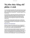 Trị tiêu chảy bằng chế phẩm vi sinh