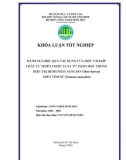 Luận văn : ĐÁNH GIÁ HIỆU QUẢ TÁC DỤNG CỦA MỘT VÀI HỢP CHẤT TỰ NHIÊN CHIẾT XUẤT TỪ THẢO MỘC TRONG ĐIỀU TRỊ BỆNH PHÁT SÁNG DO Vibrio harveyi TRÊN TÔM SÚ (Penaeus monodon) part 1