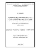 Luận văn Thạc sĩ Quản lý tài nguyên rừng: Nghiên cứu đặc điểm rừng ngập mặn tại huyện Tiên Yên, tỉnh Quảng Ninh