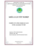 NGHIÊN CỨU CÔNG NGHỆ SẢN XUẤT NƯỚC GIẢI KHÁT TỪ MÍT