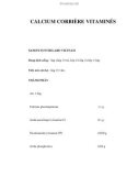 CALCIUM CORBIÈRE VITAMINÉS