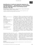 Báo cáo khoa học: Identiﬁcation of preferred substrate sequences for transglutaminase 1 – development of a novel peptide that can efﬁciently detect cross-linking enzyme activity in the skin