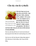 Cần tây còn là vị thuốc