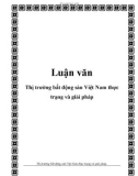 Luận văn: Thị trường bất động sản Việt Nam thực trạng và giải pháp