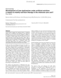 Báo cáo khoa học: Development of liver dysfunction under artificial nutrition: a reason to modify nutrition therapy in the intensive care unit