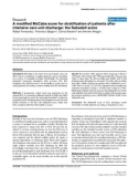 Báo cáo khoa học: A modified McCabe score for stratification of patients after intensive care unit discharge: the Sabadell score