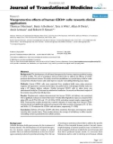 báo cáo hóa học: Vasoprotective effects of human CD34+ cells: towards clinical applications