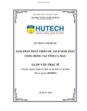 Luận văn Thạc sĩ Quản trị dịch vụ du lịch và lữ hành: Giải pháp phát triển du lịch sinh thái cộng đồng tại tỉnh Cà Mau