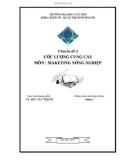 Báo cáo: Ước lượng cung cầu