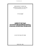 Luận văn thạc sĩ Y học: Nghiên cứu thực trạng và các yếu tố liên quan đến mắc sốt rét tại xã ĐakNhau huyện Bù Đăng tỉnh Bình Phước