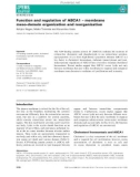 Báo cáo khoa học: Function and regulation of ABCA1 – membrane meso-domain organization and reorganization