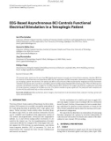 Báo cáo hóa học: EEG-Based Asynchronous BCI Controls Functional Electrical Stimulation in a Tetraplegic Patient Gert Pfurtscheller