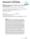 Báo cáo y học: Mathematical modeling of the socalled Allis test: a field study in orthopedic confusion