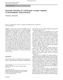 Báo cáo hóa học: Electronic Structure of a Hydrogenic Acceptor Impurity in Semiconductor Nano-structures