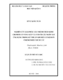 Luận án Tiến sĩ Y học: Nghiên cứu giải phẫu các nhánh thần kinh chi phối cơ vòng mắt và cơ duỗi các ngón tay ứng dụng trong kỹ thuật ghi điện cơ sợi đơn ở bệnh nhân nhược cơ