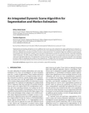 Báo cáo hóa học: An Integrated Dynamic Scene Algorithm for Segmentation and Motion Estimation