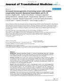 báo cáo hóa học: Increased immunogenicity of surviving tumor cells enables cooperation between liposomal doxorubicin and IL-18