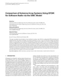 Báo cáo hóa học: Comparison of Antenna Array Systems Using OFDM for Software Radio via the SIBIC Model