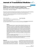 báo cáo hóa học: Comparison of the effects of vitamin D products in a psoriasis plaque test and a murine psoriasis xenograft model