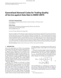 Báo cáo hóa học: Generalized Alamouti Codes for Trading Quality of Service against Data Rate in MIMO UMTS