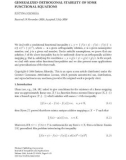 Báo cáo hóa học: GENERALIZED ORTHOGONAL STABILITY OF SOME FUNCTIONAL EQUATIONS