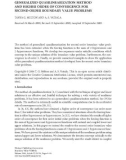 Báo cáo hóa học: GENERALIZED QUASILINEARIZATION METHOD AND HIGHER ORDER OF CONVERGENCE FOR SECOND-ORDER BOUNDARY VALUE PROBLEMS