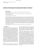 Báo cáo hóa học: Iterative Decoding of Concatenated Codes: A Tutorial Phillip A. Regalia