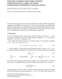 Báo cáo hóa học: ITERATIVE SCHEMES WITH SOME CONTROL CONDITIONS FOR A FAMILY OF FINITE NONEXPANSIVE MAPPINGS IN BANACH SPACES