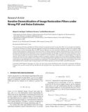 Báo cáo hóa học: Research Article Iterative Desensitisation of Image Restoration Filters under Wrong PSF and Noise Estimates