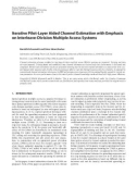 Báo cáo hóa học: Iterative Pilot-Layer Aided Channel Estimation with Emphasis on Interleave-Division Multiple Access Systems Hendrik Schoeneich and Peter Adam Hoeher