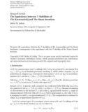 Báo cáo hóa học: Research Article The Equivalence between T-Stabilities of The Krasnoselskij and The Mann Iterations