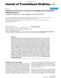 báo cáo hóa học: Summary of the primer on tumor immunology and the biological therapy of cancer