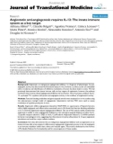 báo cáo hóa học: Angiostatin anti-angiogenesis requires IL-12: The innate immune system as a key target