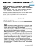 báo cáo hóa học: Whole blood assessment of antigen specific cellular immune response by real time quantitative PCR: a versatile monitoring and discovery tool