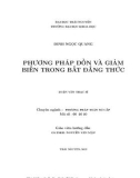 Luận văn Thạc sĩ Toán học: Phương pháp dồn và giảm biến trong bất đẳng thức