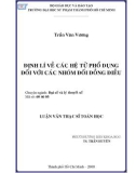 Luận văn Thạc sĩ Toán học: Định lí về các hệ tử phổ dụng đối với các nhóm đối đồng điều