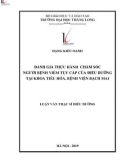 Tóm tắt luận văn Thạc sĩ Điều dưỡng: Đánh giá thực hành chăm sóc người bệnh viêm tụy cấp của Điều dưỡng tại khoa tiêu hóa, bệnh viện Bạch Mai