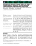 Báo cáo khoa học: Delineation of the roles of FadD22, FadD26 and FadD29 in the biosynthesis of phthiocerol dimycocerosates and related compounds in Mycobacterium tuberculosis