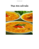 Thực đơn cuối tuần