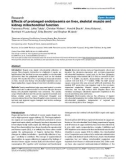 Báo cáo khoa học: Effects of prolonged endotoxemia on liver, skeletal muscle and kidney mitochondrial function