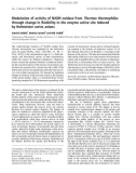 Báo cáo khóa học: Modulation of activity of NADH oxidase from Thermus thermophilus through change in ﬂexibility in the enzyme active site induced by Hofmeister series anions