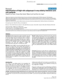 Báo cáo khoa học: Identification of high-risk subgroups in very elderly intensive care unit patients