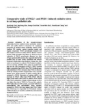 Báo cáo khoa học: Comparative study of PM2.5 - and PM10 - induced oxidative stress in rat lung epithelial cells