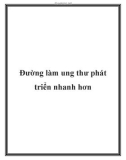 Đường làm ung thư phát triển nhanh hơn