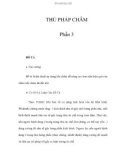 THỦ PHÁP CHÂM - Phần 3 - BỔ TẢ