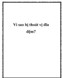 Vì sao bị thoát vị đĩa đệm?