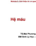 Bài giảng Hệ máu