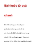 Bài thuốc từ quả chanh