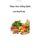 Thực đơn chống bệnh cao huyết áp